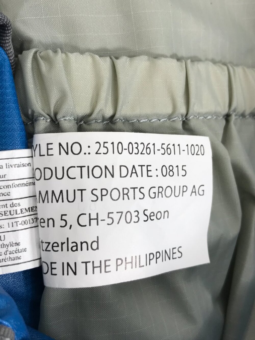 Mammut Spindrift UltraLight 20L Blue Ski Touring Pack - Picture 9 of 10